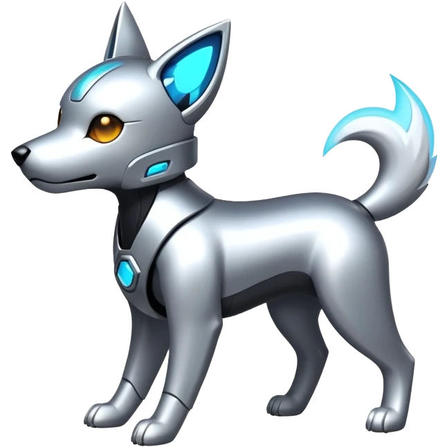 Futuristic Fakemon-canine emoji