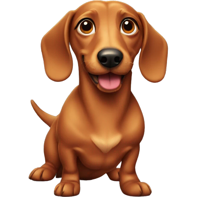 wiener dog emoji