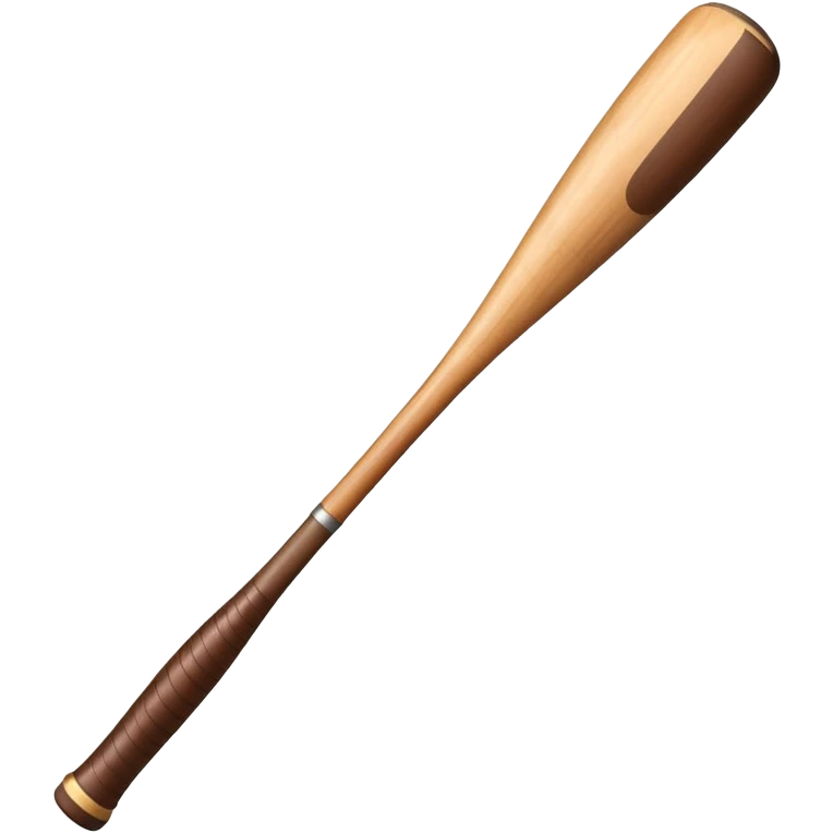 short thick wooden baseball bat slightly angled emoji
