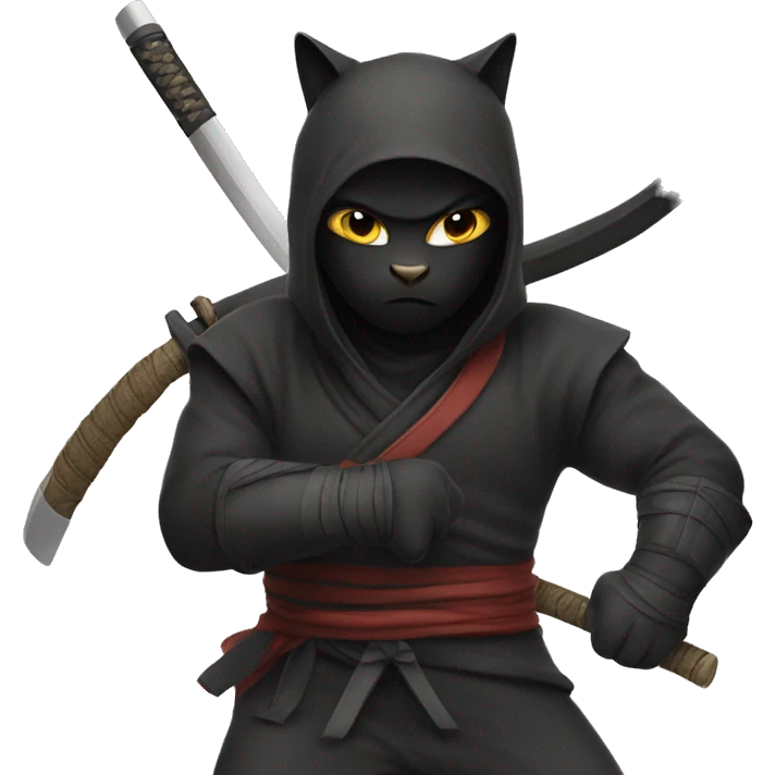 Cat ninja emoji