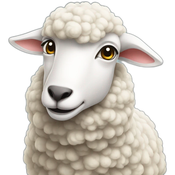 Real 5 sheep emoji