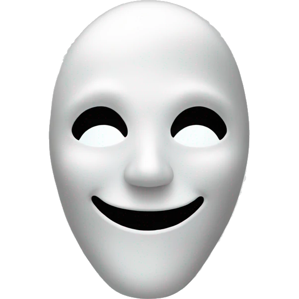 Ghost face mask emoji