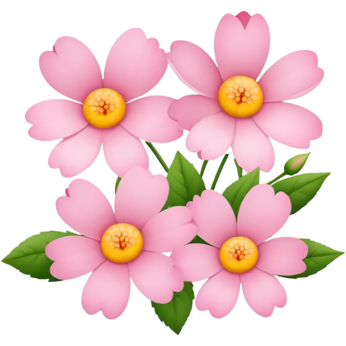 Light pink beautiful flowers  emoji