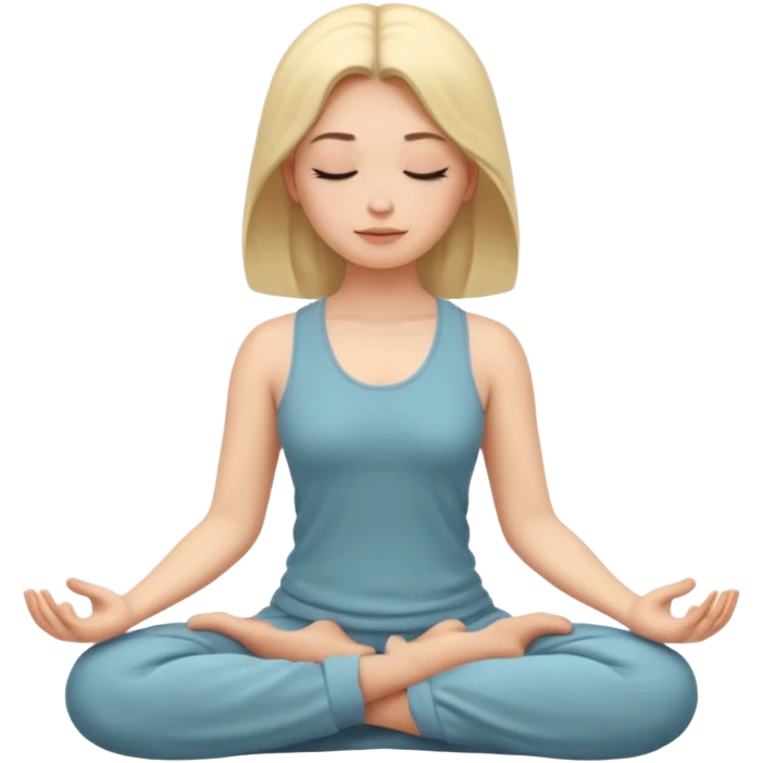 명상하는 여자 emoji