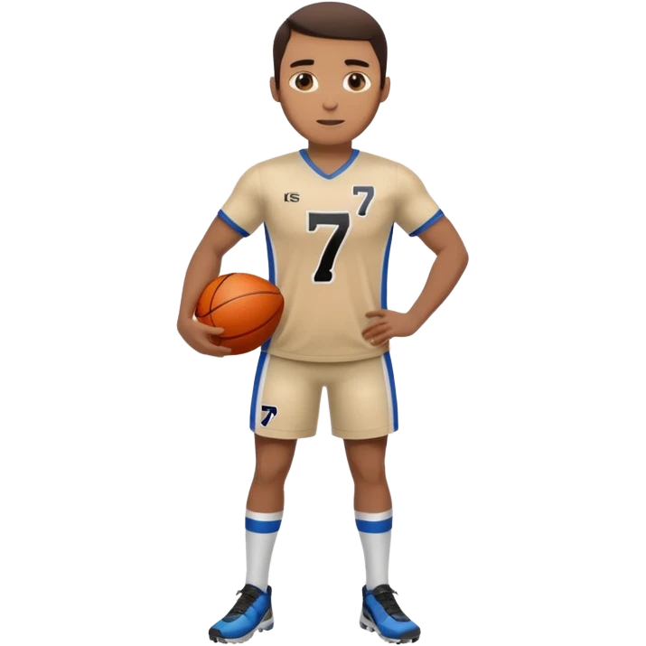 Number 7 Printed Athlete emoji