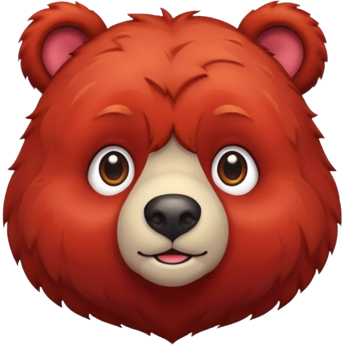 red bear emoji