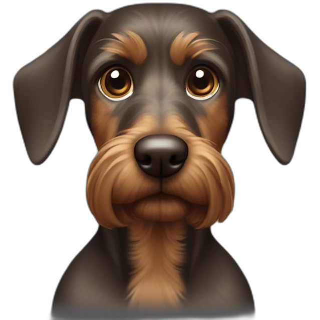 Dunkler dackel emoji