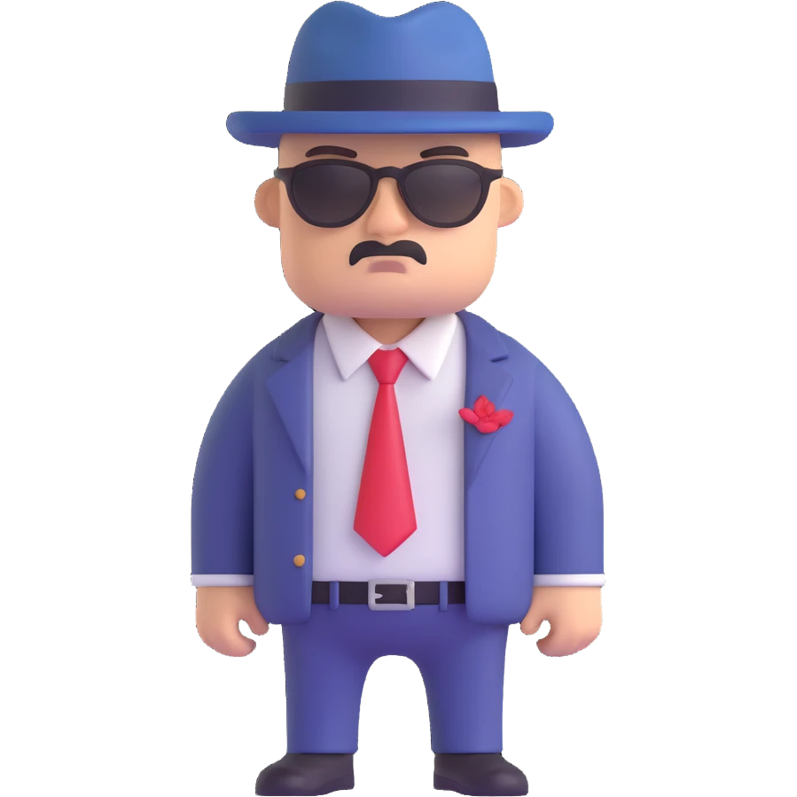 gangster character emoji