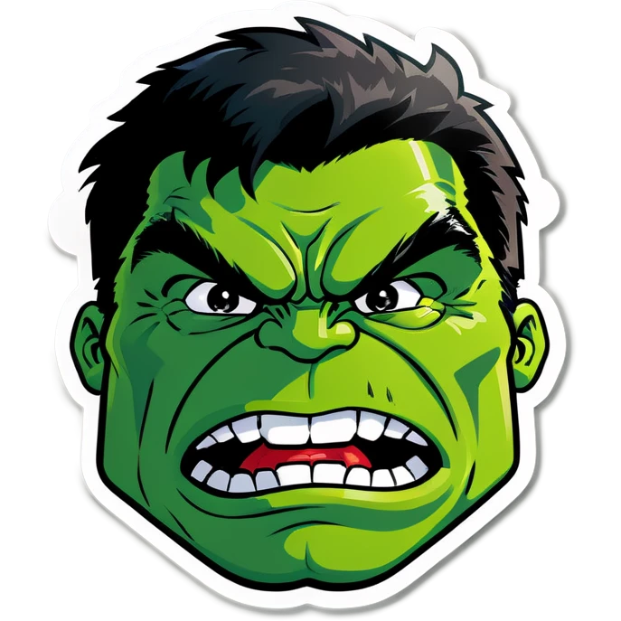 Hulk kissed hule emoji