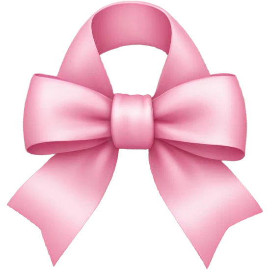 light pink ribbon bow emoji