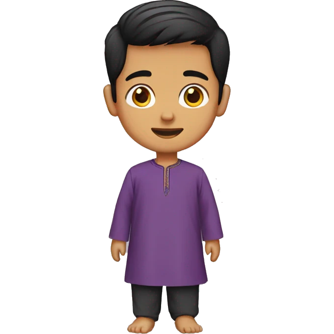 A malay boy wearing kurta emoji