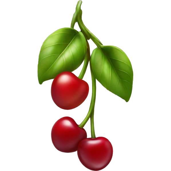Necklaces with cherry emoji