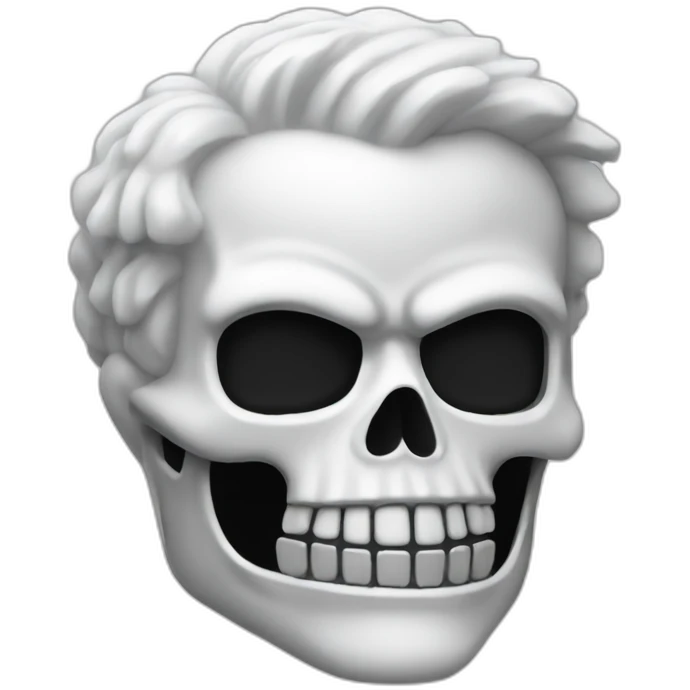 white ghost rider emoji