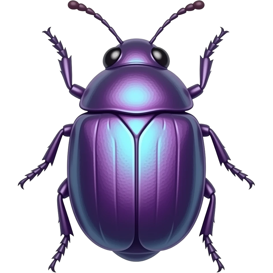 purple bug emoji