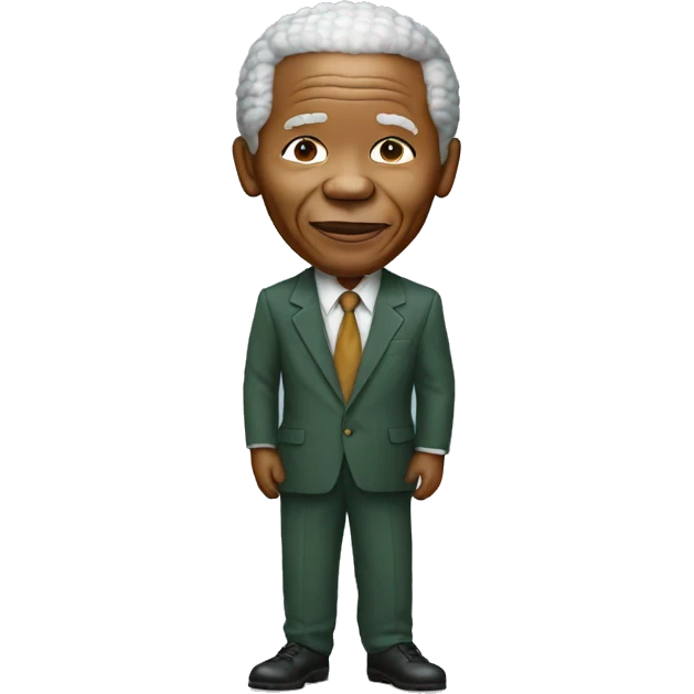 Nelson Mandela standing emoji