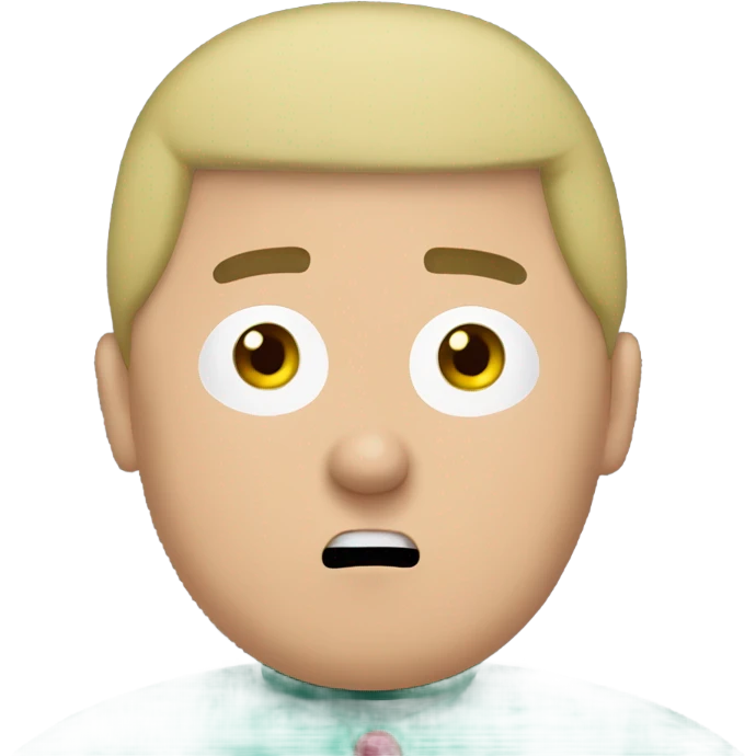 Surprised Man in cartman costume  emoji