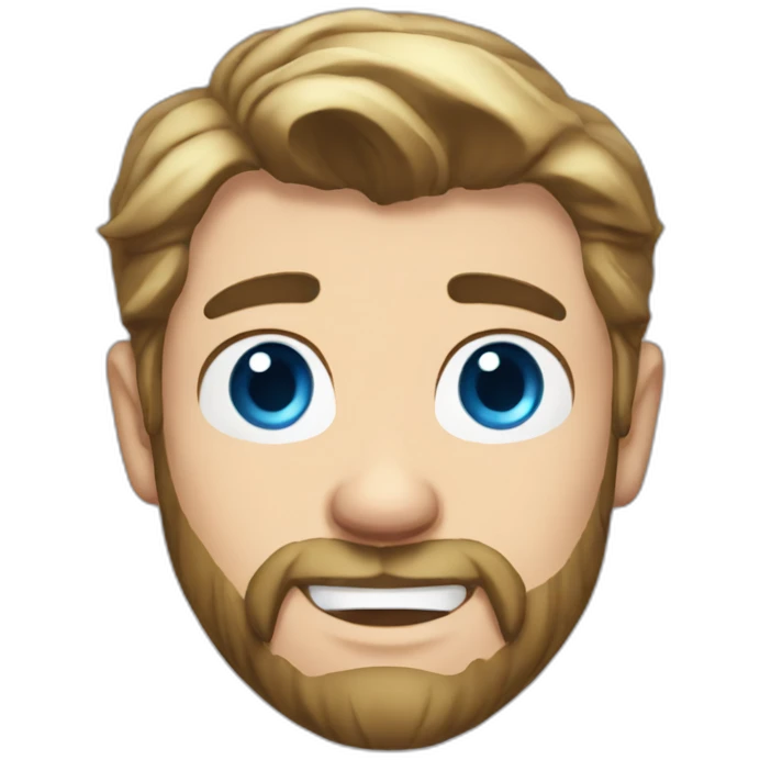 chris-hemsworth blue eyes cartoon wearing shirt emoji