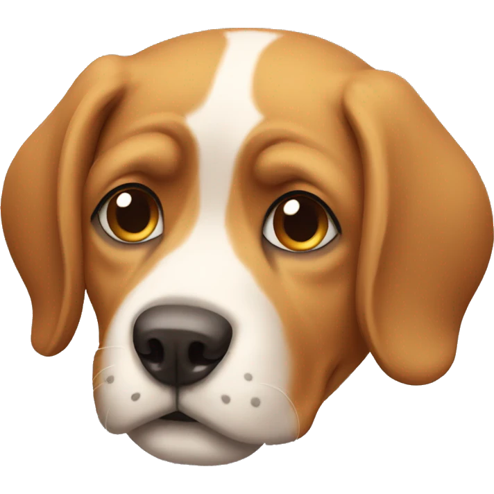 creates a dog that expresses sadness emoji