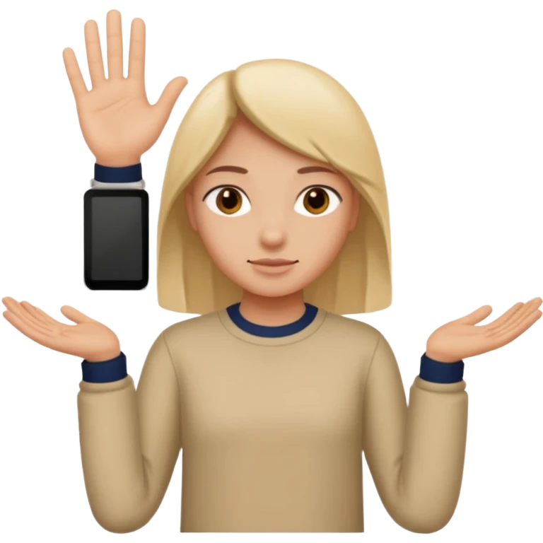 Putting the 🤷 with the six on the right and seven on the left on the two hands emoji