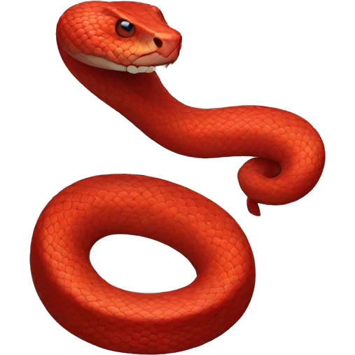 Red snake emoji