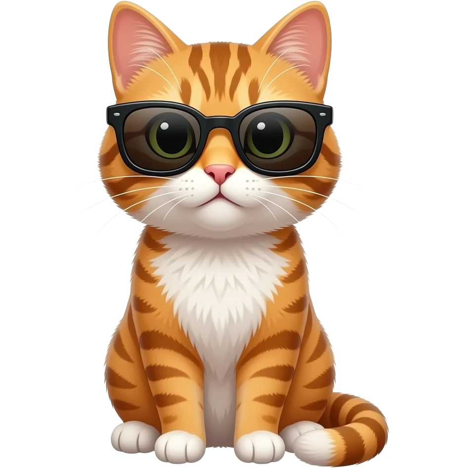 Cat wearing sunglasses emoji