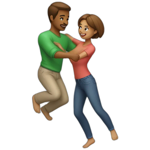 couple-playing-leapfrog-from-front emoji