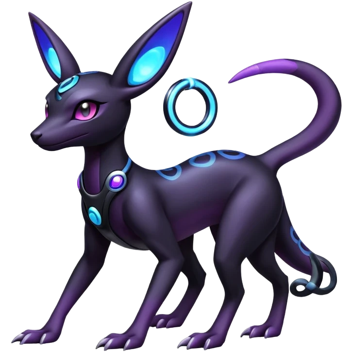 Salazzle-Umbreon-Fakémon-hybrid-creature (full body)  emoji