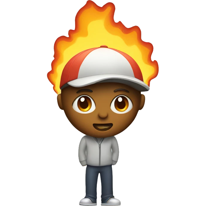 Shaking head with a bus on fire emoji