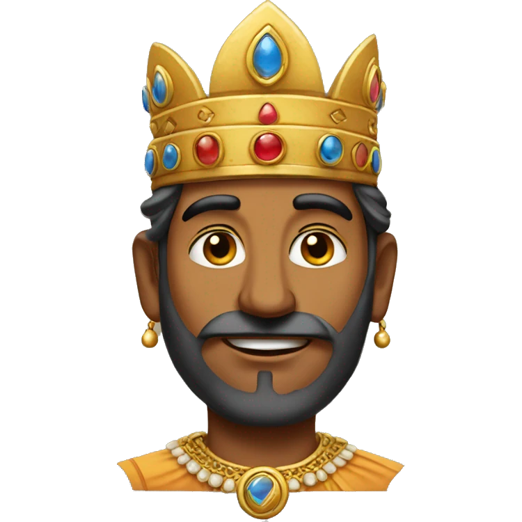 indian king without crown emoji