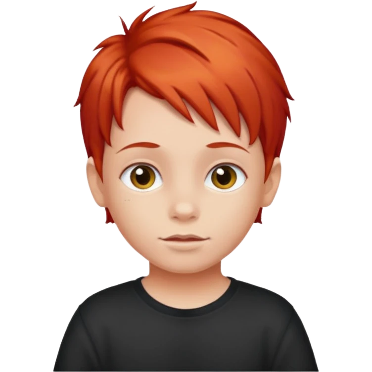 child with red hair emoji