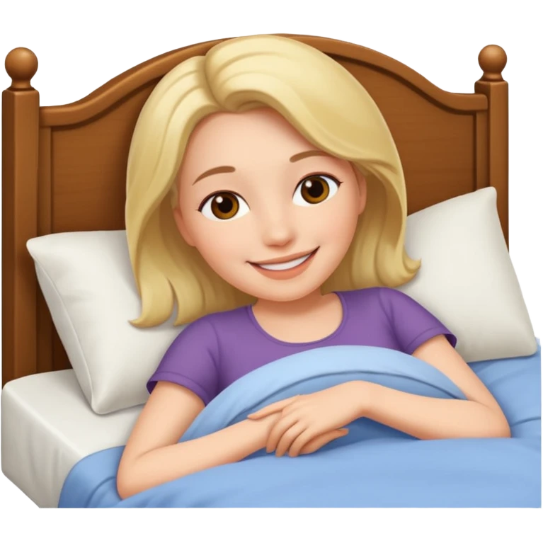 woman lying in bed emoji