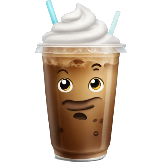 Iced coffee  emoji