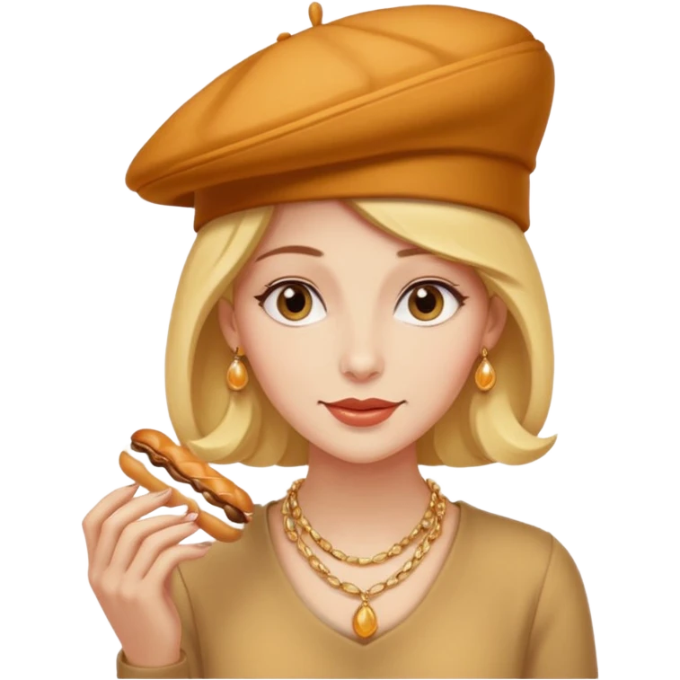 Female and Butterscotch éclair combined  emoji