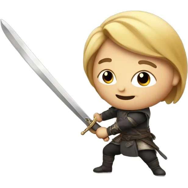 memoji with a sword emoji