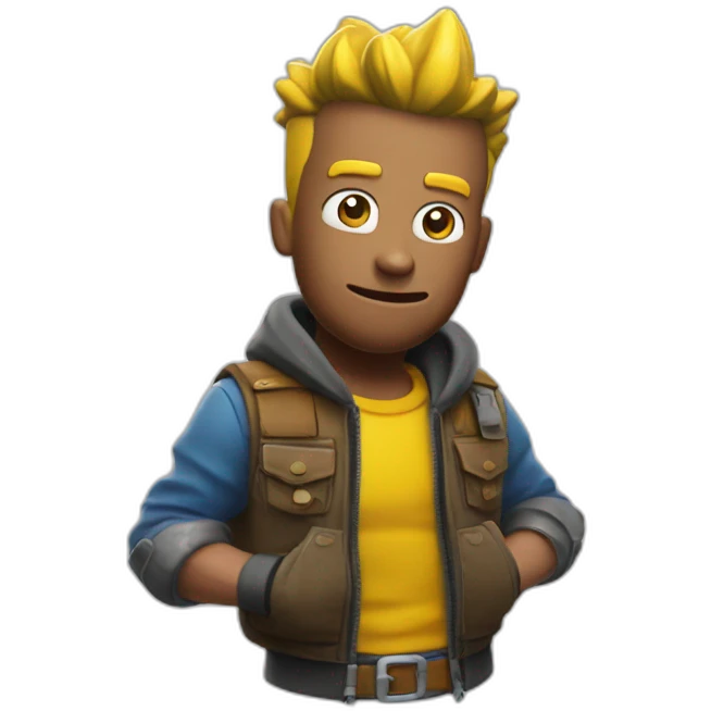 bart qui joue a fortnite emoji
