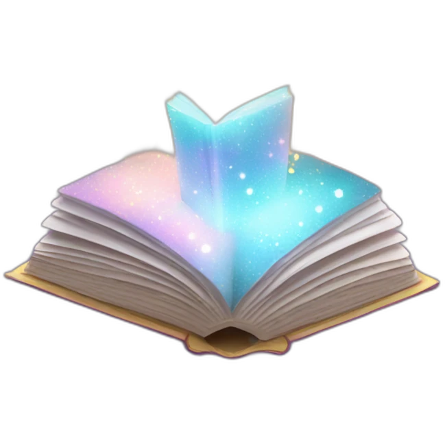 glowing sparkle book emoji