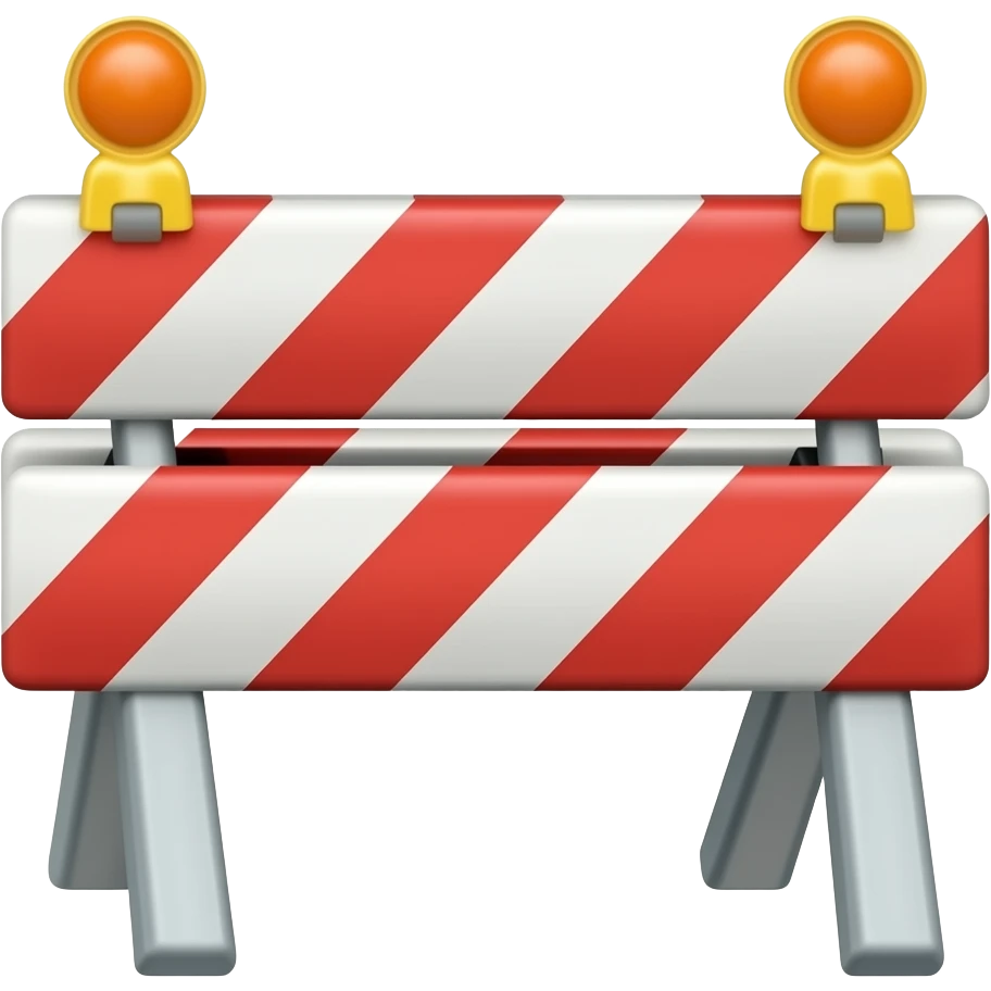 road barrier emoji