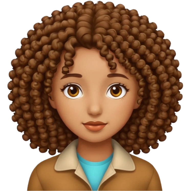 curly girl emoji