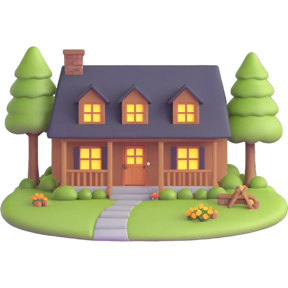cozy cottage home emoji