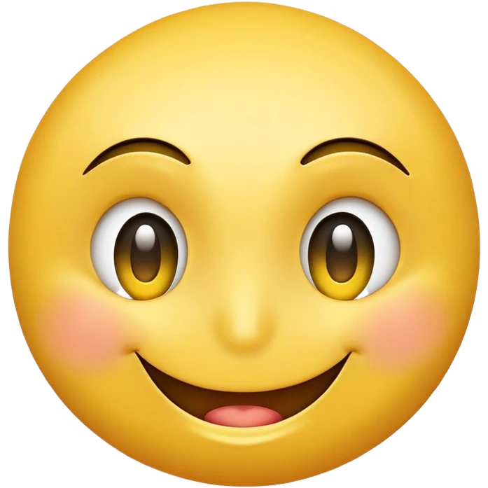 Make me a cross between 😀 and 😉 emoji