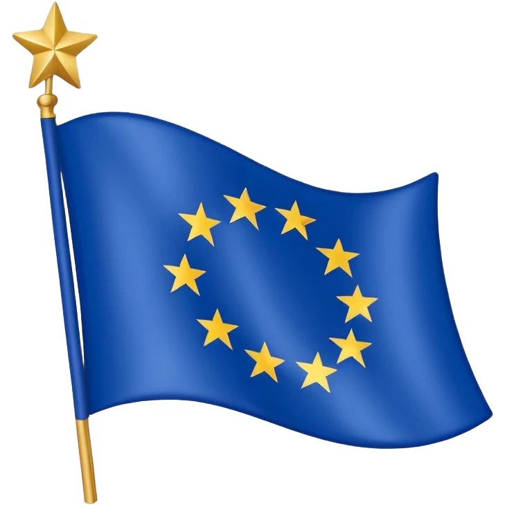 european union flag waving emoji