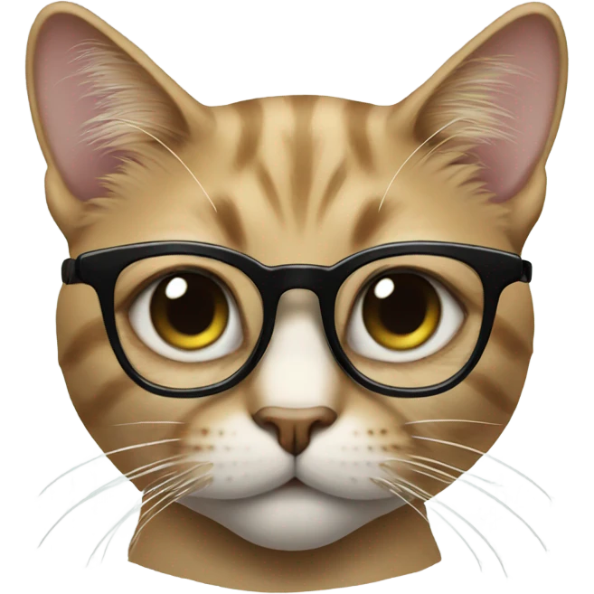 Cat with glasses  emoji