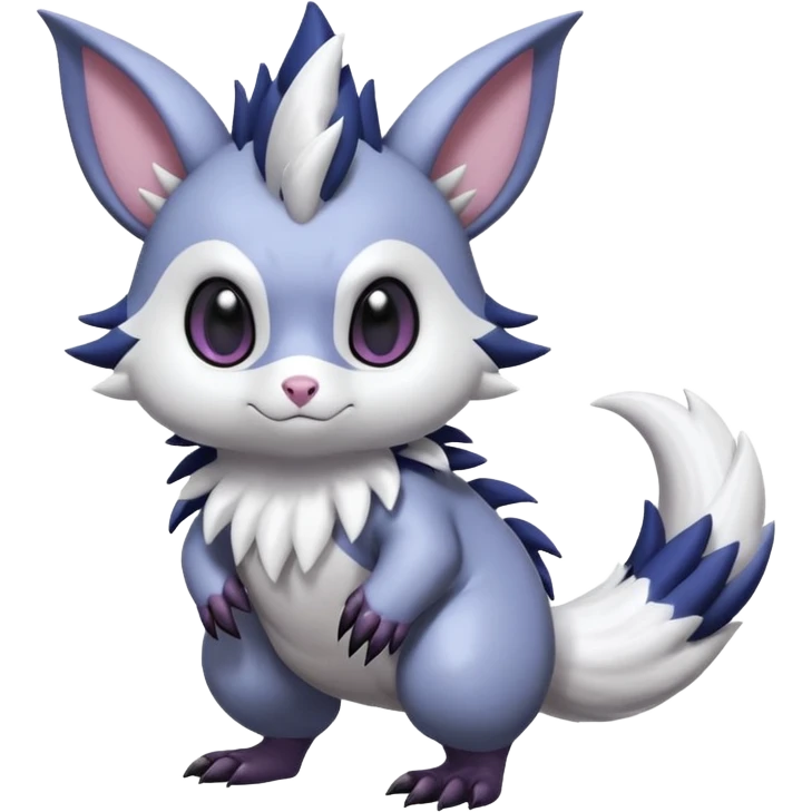 Shiny Furret-Absol-Noibat-Hybrid (Full body) emoji