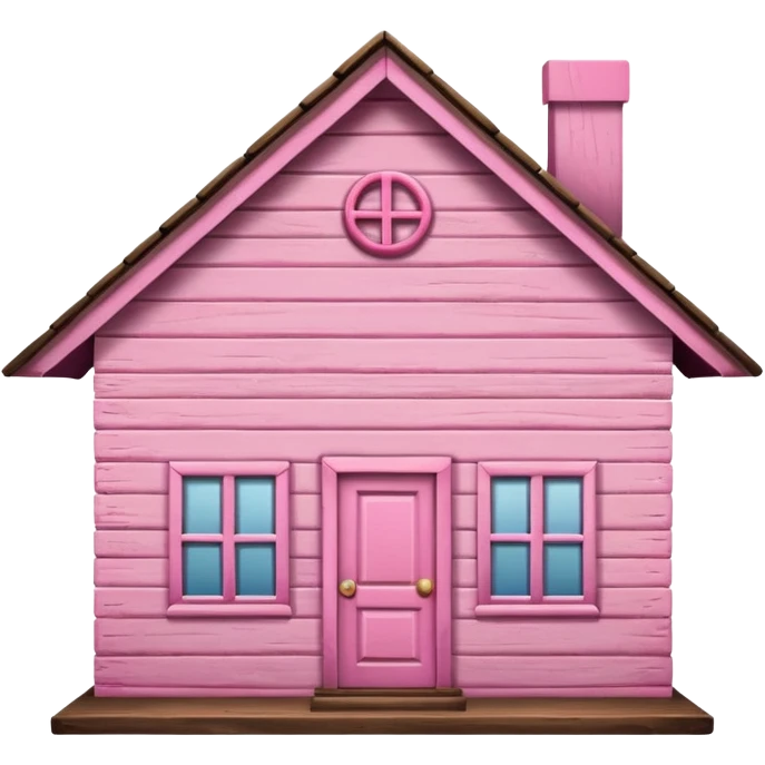 a pink home sign emoji