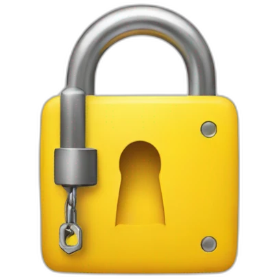 yellow lock emoji