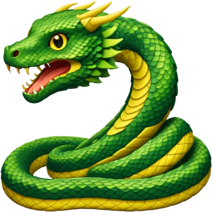 Giant serpent pixel art emoji