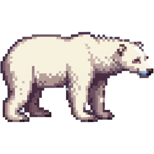 close-up of polar bear with penguins in the distance emoji