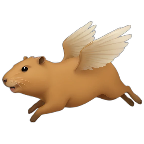flying capybara emoji
