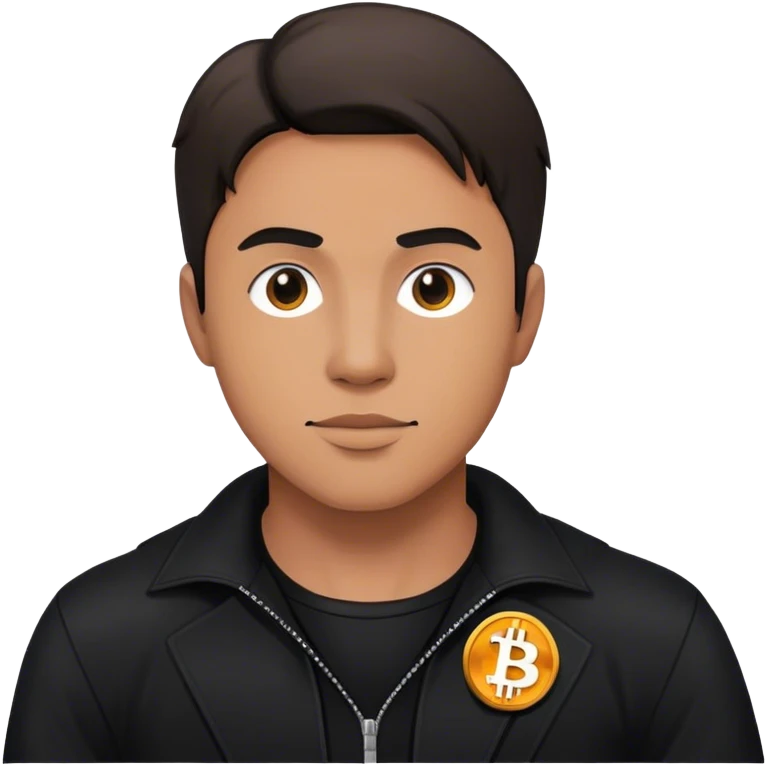 lego homme vêtement noir bitcoin emoji
