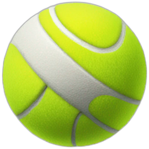 Tennis ball, face emoji
